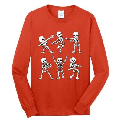 Halloween Dancing Skeletons Dance Challenge Tall Long Sleeve T-Shirt