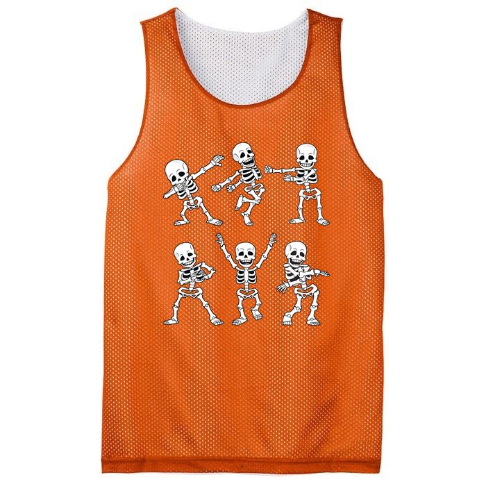 Halloween Dancing Skeletons Dance Challenge Mesh Reversible Basketball Jersey Tank