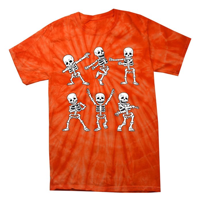 Halloween Dancing Skeletons Dance Challenge Tie-Dye T-Shirt