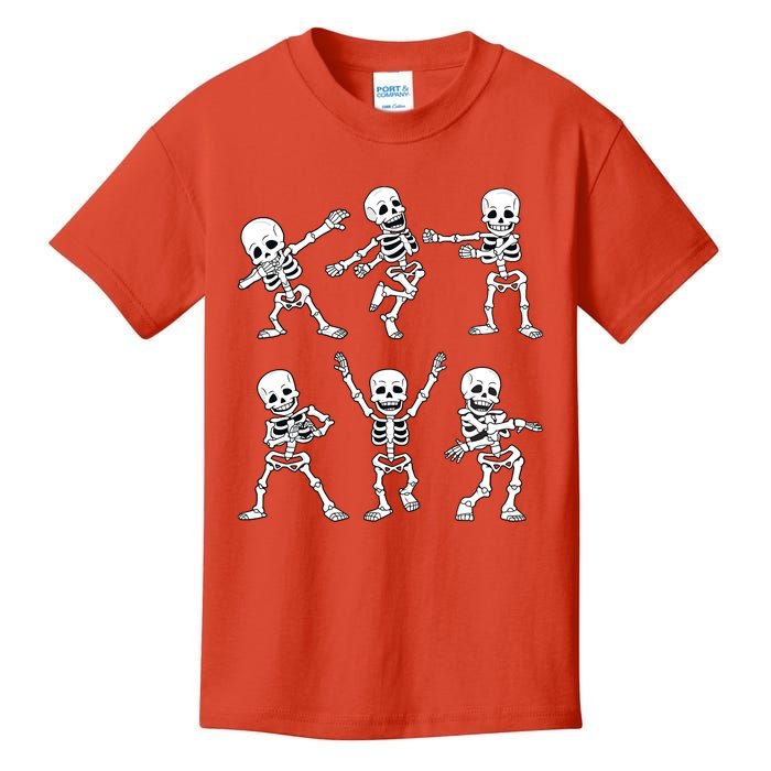 Halloween Dancing Skeletons Dance Challenge Kids T-Shirt