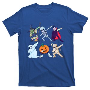 Halloween Dabbing Skeleton Pumpkin Dab Costume Gift T-Shirt