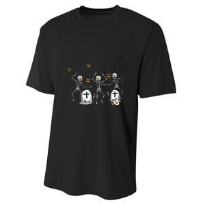 Halloween Dancing Skeleton Performance Sprint T-Shirt