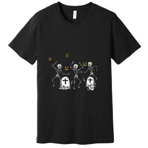 Halloween Dancing Skeleton Premium T-Shirt