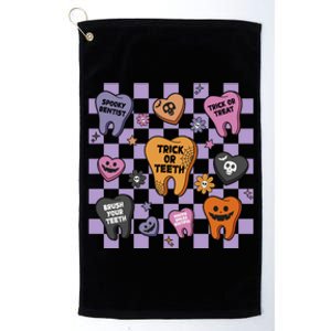 Halloween Dentist Spooky Th Dental Hygienist Halloween Gift Platinum Collection Golf Towel