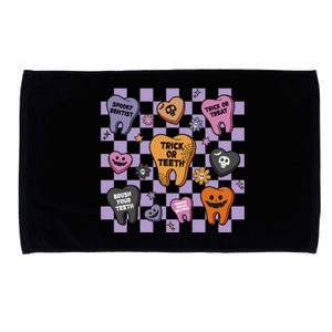 Halloween Dentist Spooky Th Dental Hygienist Halloween Gift Microfiber Hand Towel