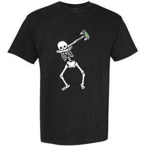 Halloween Dabbing Skeleton Gamer Dab Video Games Funny Gift Garment-Dyed Heavyweight T-Shirt