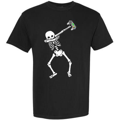 Halloween Dabbing Skeleton Gamer Dab Video Games Funny Gift Garment-Dyed Heavyweight T-Shirt