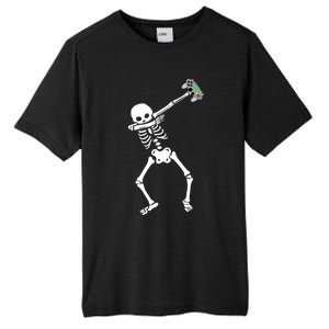 Halloween Dabbing Skeleton Gamer Dab Video Games Funny Gift Tall Fusion ChromaSoft Performance T-Shirt