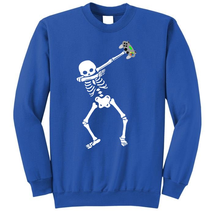 Halloween Dabbing Skeleton Gamer Dab Video Games Funny Gift Sweatshirt