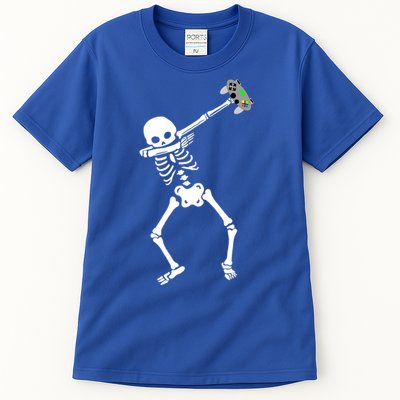 Halloween Dabbing Skeleton Gamer Dab Video Games Funny Gift Tall T-Shirt