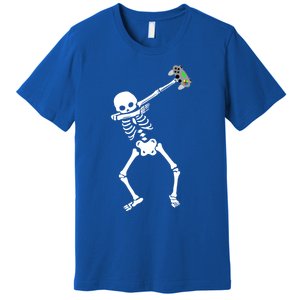 Halloween Dabbing Skeleton Gamer Dab Video Games Funny Gift Premium T-Shirt