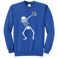 Halloween Dabbing Skeleton Gamer Dab Video Games Funny Gift Tall Sweatshirt