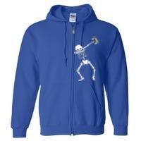 Halloween Dabbing Skeleton Gamer Dab Video Games Funny Gift Full Zip Hoodie