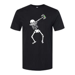 Halloween Dabbing Skeleton Gamer Dab Video Games Funny Gift Softstyle CVC T-Shirt