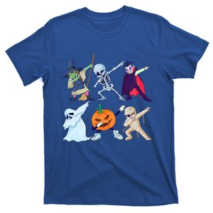 Halloween Dabbing Skeleton Pumpkin Dab Costume Gift T-Shirt