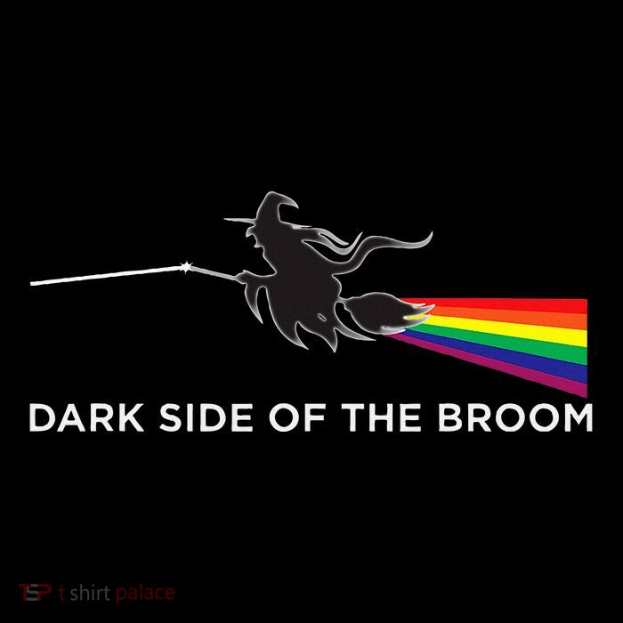 Halloween Dark Side Of The Broom Classic Rock Witch Sustainable Bucket Hat