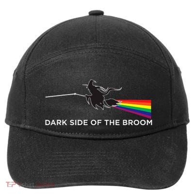 Halloween Dark Side Of The Broom Classic Rock Witch 7-Panel Snapback Hat
