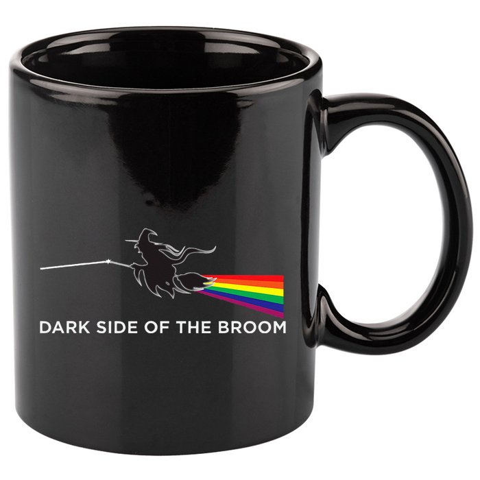 Halloween Dark Side Of The Broom Classic Rock Witch 11oz C Handle Ceramic Mug