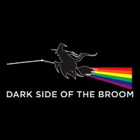 Halloween Dark Side Of The Broom Classic Rock Witch Flat Bill Trucker Hat