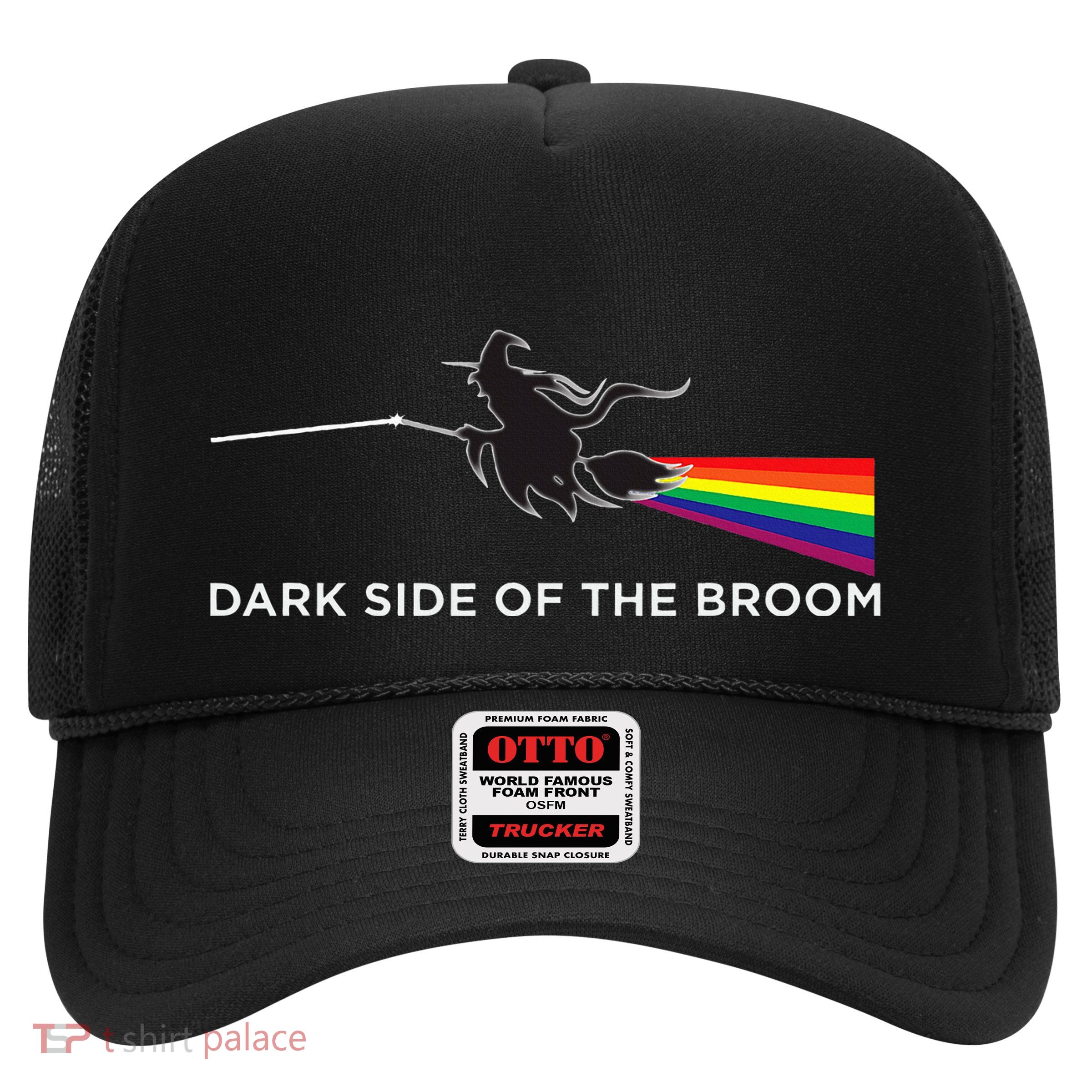 Halloween Dark Side Of The Broom Classic Rock Witch Trucker Hat