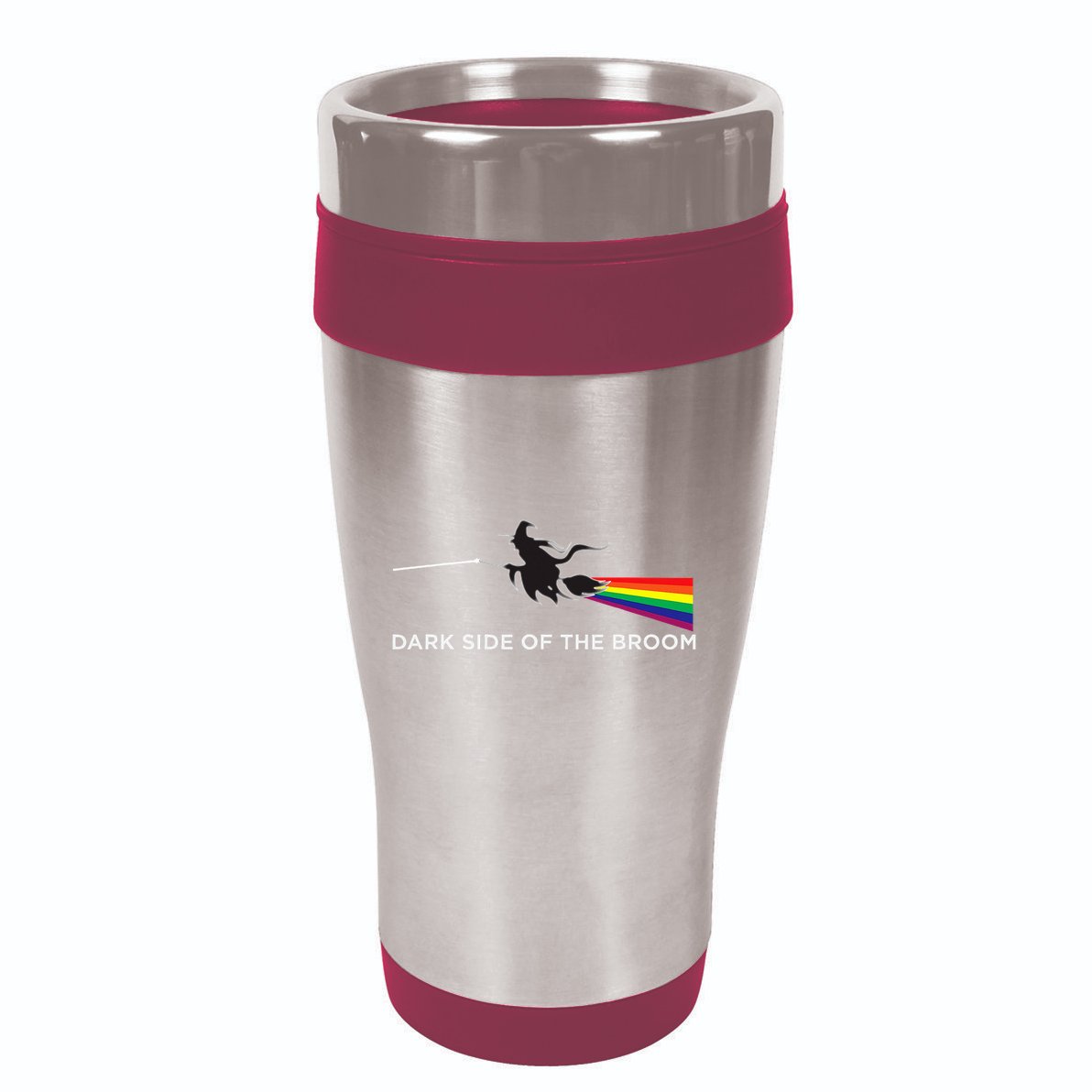 Halloween Dark Side Of The Broom Classic Rock Witch 16oz Travel Tumbler