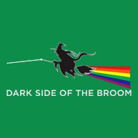 Halloween Dark Side Of The Broom Classic Rock Witch V-Neck T-Shirt