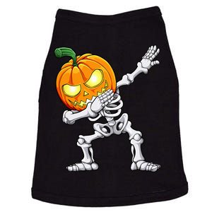 Halloween Dabbing Skeleton Scary Pumpkin Jack O Lantern Doggie Tank