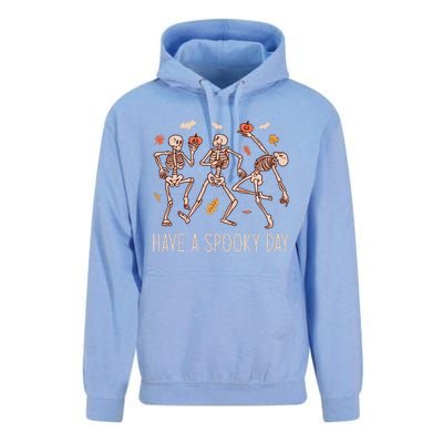 Halloween Dancing Skeletons Have A Spooky Day Fun Retro Joy Unisex Surf Hoodie