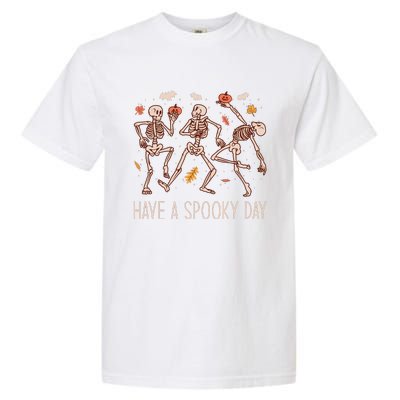 Halloween Dancing Skeletons Have A Spooky Day Fun Retro Joy Garment-Dyed Heavyweight T-Shirt