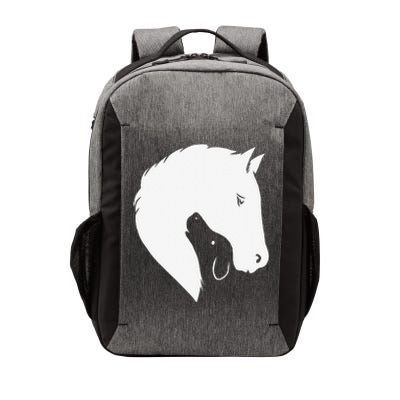 Horse Dog Silhouette Funny Equine Canine Vector Backpack