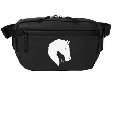 Horse Dog Silhouette Funny Equine Canine Crossbody Pack