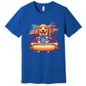 Hot Dog Sausages Frank Day Merican Sarcastic Food Animal Meaningful Gift Premium T-Shirt