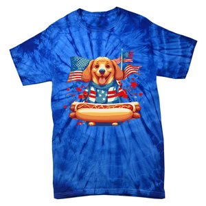 Hot Dog Sausages Frank Day Merican Sarcastic Food Animal Meaningful Gift Tie-Dye T-Shirt