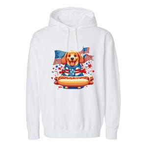 Hot Dog Sausages Frank Day Merican Sarcastic Food Animal Meaningful Gift Garment-Dyed Fleece Hoodie