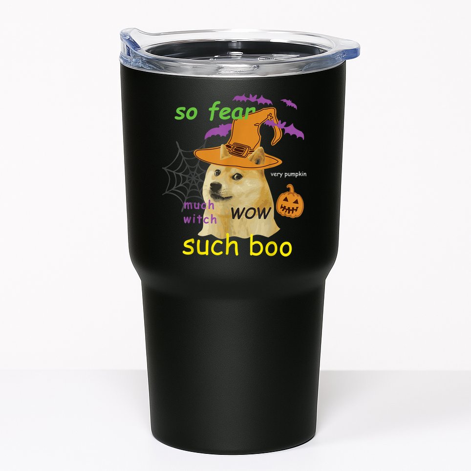 Halloween Doge Shirt Meme Costume Tumbler