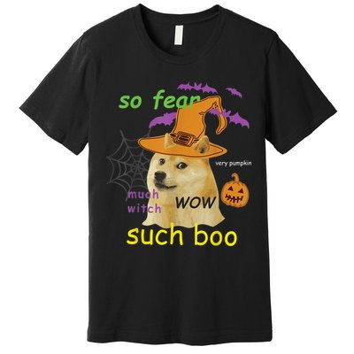 Halloween Doge Shirt Meme Costume Premium T-Shirt
