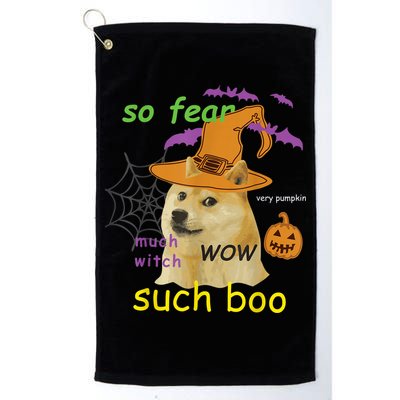 Halloween Doge Shirt Meme Costume Golf Towel