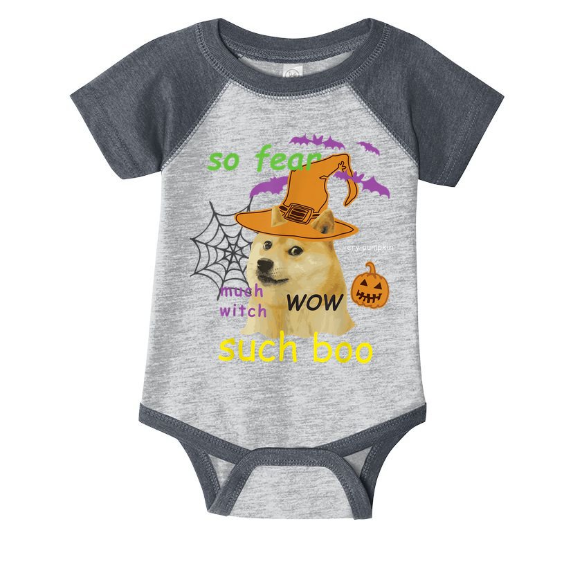 Halloween Doge Shirt Meme Costume Infant Baby Jersey Bodysuit