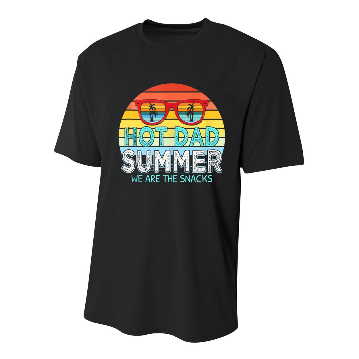 Hot Dad Summer Snacks With Chill Sunglass Vintage Apparel Youth Performance Sprint T-Shirt