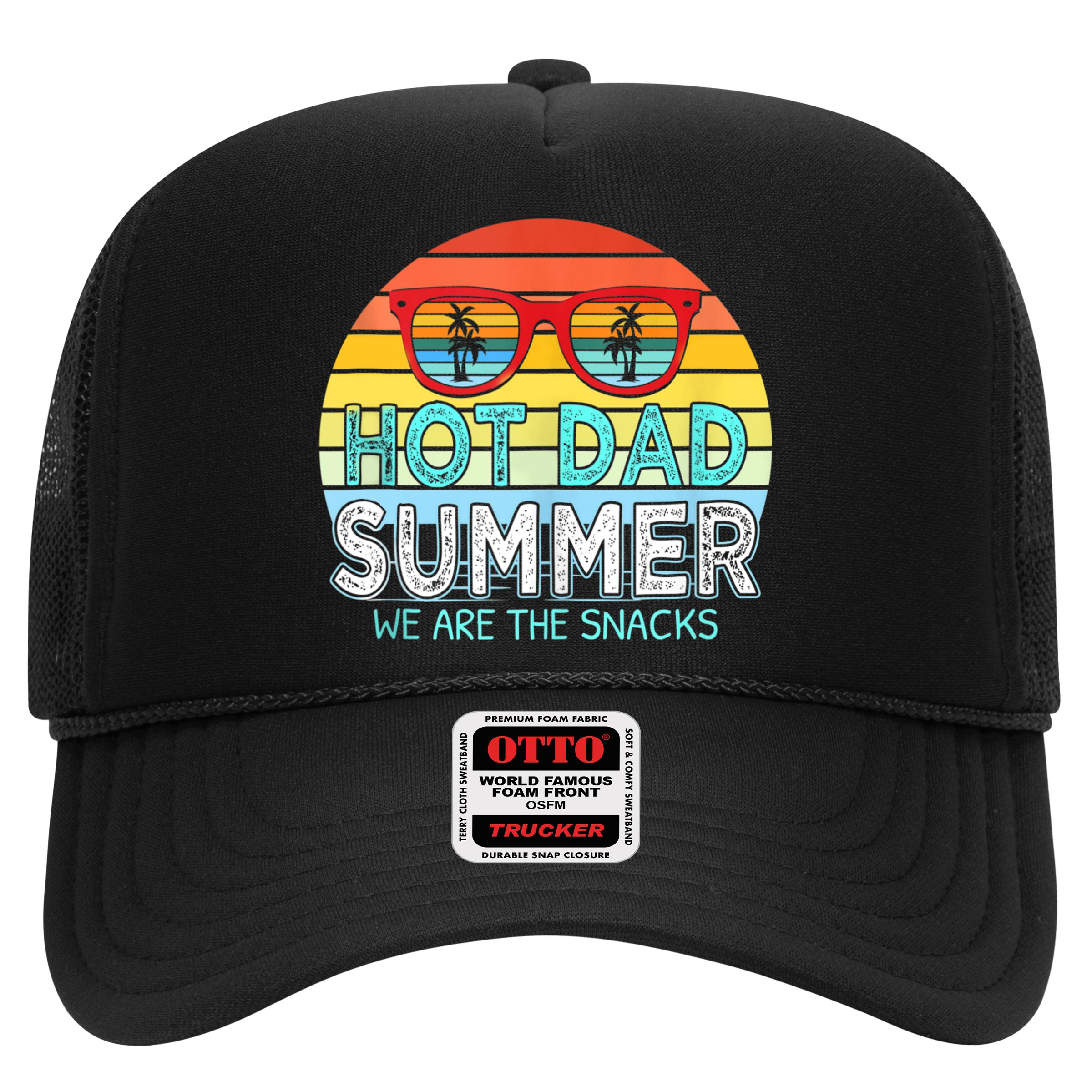 Hot Dad Summer Snacks With Chill Sunglass Vintage Apparel Hat