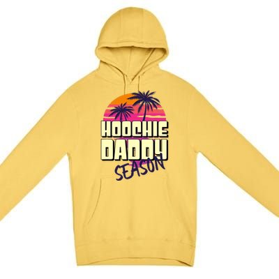 Hoochie Daddy Season Summer Beach Retro Father's Day Gift Premium Pullover Hoodie