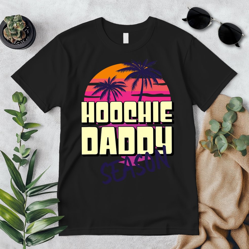 Hoochie Daddy Season Summer Beach Retro Father's Day Gift Premium T-Shirt