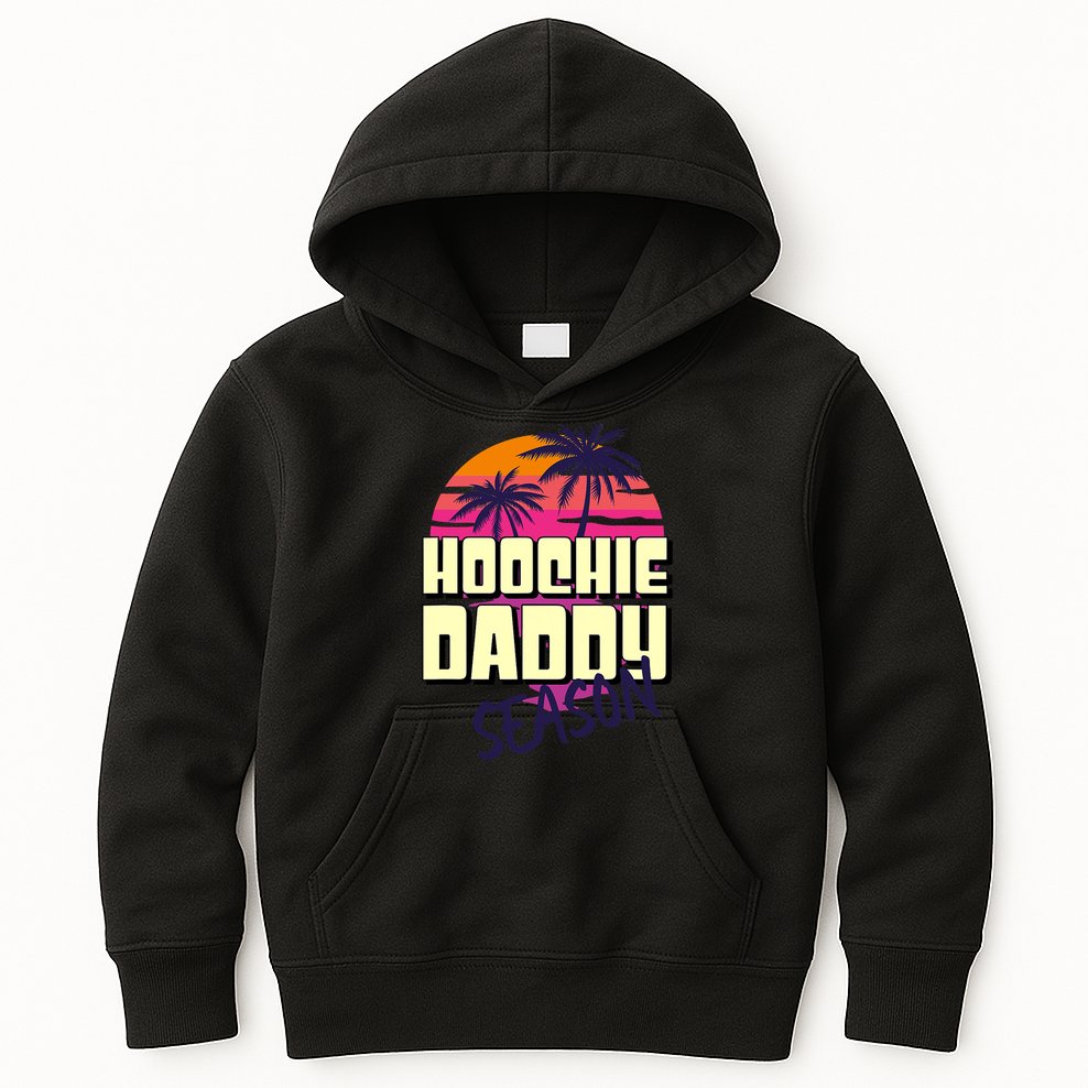 Hoochie Daddy Season Summer Beach Retro Father's Day Gift Kids Hoodie