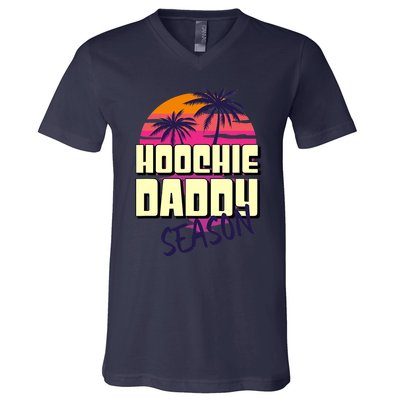 Hoochie Daddy Season Summer Beach Retro Father's Day Gift V-Neck T-Shirt