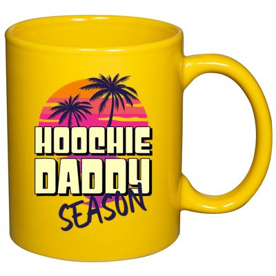 Hoochie Daddy Season Summer Beach Retro Father's Day Gift 11oz C Handle Ceramic Mug