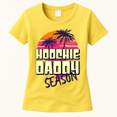Hoochie Daddy Season Summer Beach Retro Father's Day Gift Womens T-Shirt