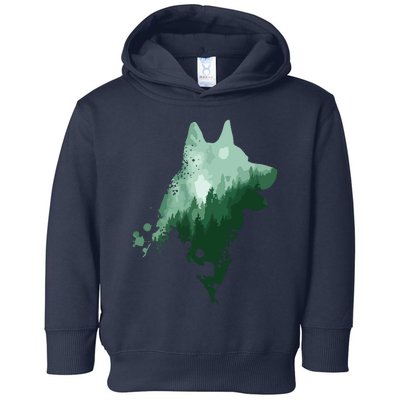 Husky Dog Silhouette American Husky Siberian Husky Toddler Hoodie