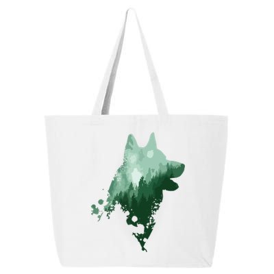 Husky Dog Silhouette American Husky Siberian Husky 25L Jumbo Tote