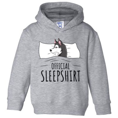 Husky Dog Sleep Funny Toddler Hoodie