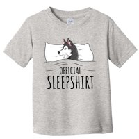 Husky Dog Sleep Funny Toddler T-Shirt